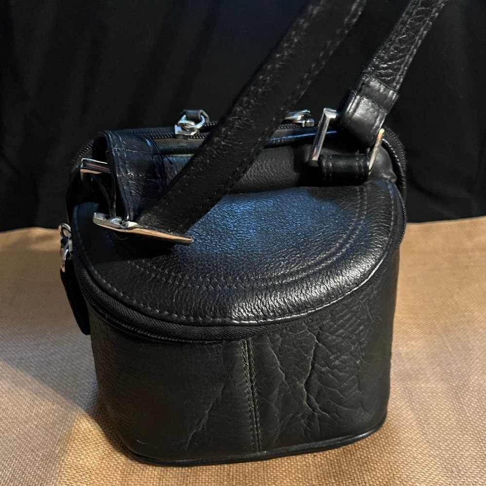 Latico Black Crossbody Leather - Camera Bag/Purse